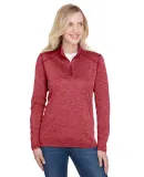 A4 Apparel NW4010 Ladies' Tonal Space-Dye Quarter- RED