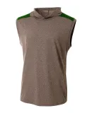 A4 Apparel N3031 Men's Tourney-Layering Sleeveless HEATHER/ FOREST