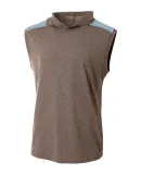 A4 Apparel N3031 Men's Tourney-Layering Sleeveless HEATHER/ LT BLUE