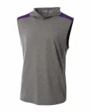 A4 Apparel N3031 Men's Tourney-Layering Sleeveless HEATHER/ PURPLE