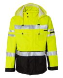 ML Kishigo JS135-136 Black Series 2-in-1 Jacket in Lime