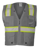 ML Kishigo B100-103 Enhanced Visibility Multi-Pock Grey/ Lime - B111