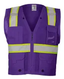 ML Kishigo B100-103 Enhanced Visibility Multi-Pock Purple/ Lime - B109