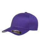 Yupoong Flexfit 6277 Wooly Combed Hat by Yupoong in Purple