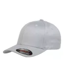 Yupoong Flexfit 6277 Wooly Combed Hat by Yupoong in Silver