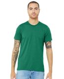 Bella Canvas 3413 Unisex Howard Tri-blend Wholesal in Kelly triblend