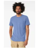 BELLA+CANVAS 3413 Unisex Howard Tri-blend T-shirt in Solid blue trbln