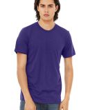 Bella Canvas 3413 Unisex Howard Tri-blend Wholesal in Solid team purple triblend