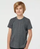 Tultex 265 - Youth Poly-Rich Blend Tee in Heather charcoal