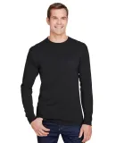 Hanes W120 Workwear Long Sleeve Pocket T-Shirt Black