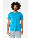 Bella + Canvas 3001CVC Unisex Short Sleeve Heather in Neon blue