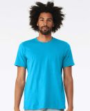 Bella + Canvas 3001CVC Unisex Short Sleeve Heather in Neon blue