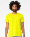 Bella + Canvas 3001CVC Unisex Short Sleeve Heather in Neon yellow