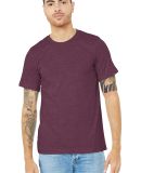 Bella + Canvas 3001CVC Unisex Short Sleeve Heather in Heather maroon