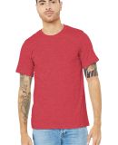 Bella + Canvas 3001CVC Unisex Short Sleeve Heather in Heather red