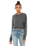 Bella + Canvas 7503 Women's Cropped Crew Fleece DEEP HEATHER