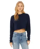 Bella + Canvas 7503 Women's Cropped Crew Fleece NAVY