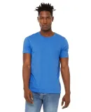 Bella + Canvas 3301 Unisex Sueded Tee HTHR COLUM BLUE