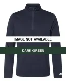 Russel Athletic QZ7EAM Striated Quarter-Zip Pullov Dark Green