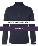 Russel Athletic QZ7EAM Striated Quarter-Zip Pullov Purple