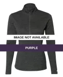 Russel Athletic QZ7EAX Women's Striated Quarter-Zi Purple