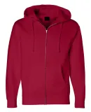 Independent Trading Co. - Full-Zip Hooded Sweatshi Red