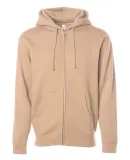 Independent Trading Co. - Full-Zip Hooded Sweatshi Sandstone