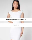 2386 American Apparel Womens Fine Jersey Tee Dress White