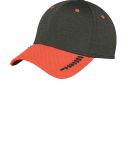 New Era NE704   Shadow Stretch Heather Colorblock  Orange/Blk SH