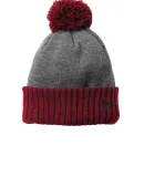 New Era NE904   Colorblock Cuffed Beanie Scarlet/Hth Gy