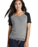 New Era Apparel LNEA133 New Era  Ladies Tri-Blend  Shadow Grey/Bk