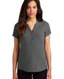 Ogio LOG136 OGIO  Ladies Tread Henley Blacktop Hthr