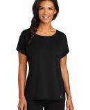 Ogio LOG800 OGIO  Ladies Luuma Cuffed Short Sleeve in Blacktop