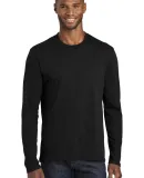 Port & Company PC455LS Long Sleeve Fan Favorite Bl in Jet black