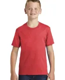 Port & Company PC455Y Youth Fan Favorite Blend Tee Brt Red Hthr