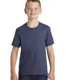 Port & Company PC455Y Youth Fan Favorite Blend Tee Team Navy Hthr