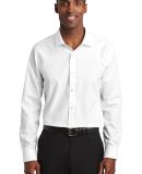 Red House RH390   Slim Fit Nailhead Non-Iron Shirt White