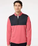 Adidas Golf Clothing A280 Lightweight UPF pullover Power Red Heather/ Carbon