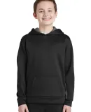 Sport Tek YST235 Sport-Tek Youth Sport-Wick Fleece Blk/Dk Smk Gry