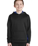 Sport Tek YST235 Sport-Tek Youth Sport-Wick Fleece Blk/True Royal