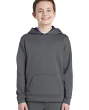 Sport Tek YST235 Sport-Tek Youth Sport-Wick Fleece Dk Smk Gry/Nvy