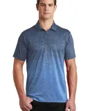 Sport Tek ST671 Sport-Tek  Ombre Heather Polo Car Blue/Tr Ny