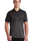 Sport Tek ST671 Sport-Tek  Ombre Heather Polo Iron Grey/Blk