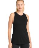 Sport Tek LST402 Sport-Tek  Ladies PosiCharge  Tri in Black triad solid