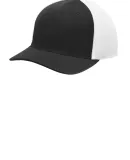 Sport Tek STC40 Sport-Tek  Flexfit  Air Mesh Back  Black/White