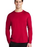 Sport Tek ST420LS Sport-Tek  Posi-UV Pro Long Slee in Deep red