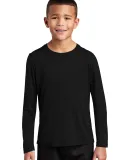 Sport Tek YST420LS Sport-Tek  Youth Posi-UV Pro Lo Black