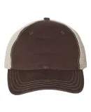 Richardson Hats 111 Garment-Washed Trucker Cap in Brown/ khaki