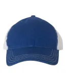 Richardson Hats 111 Garment-Washed Trucker Cap in Royal/ white