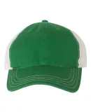 Richardson Hats 111 Garment-Washed Trucker Cap in Kelly/ white